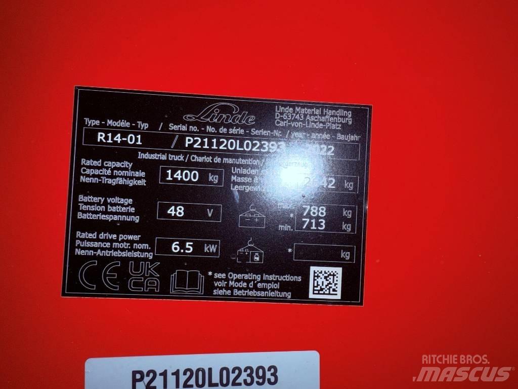 Linde R14/1120 Reach truck
