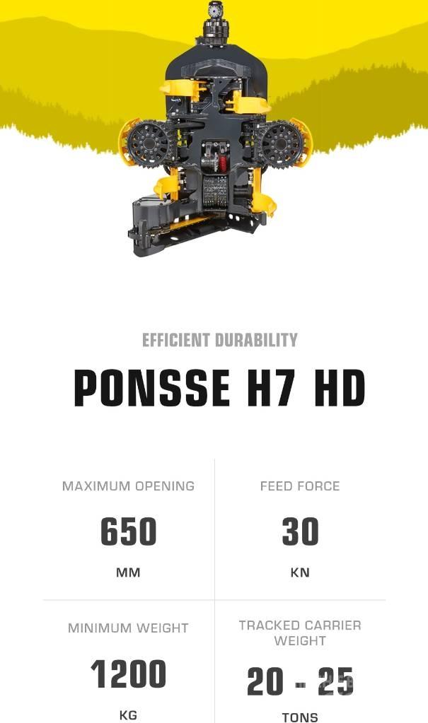 Ponsse H 7HD head Harvester heads