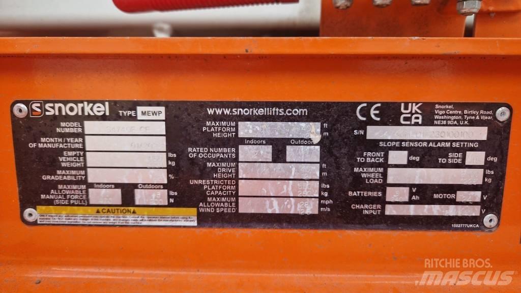 Snorkel S4740E Scissor lifts