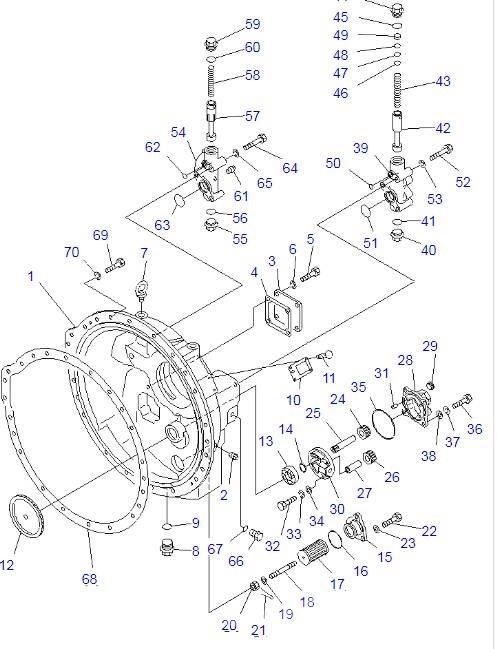 Komatsu D85A-21 Transmission