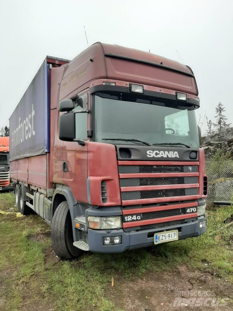 Scania R 124 Curtain sider trucks