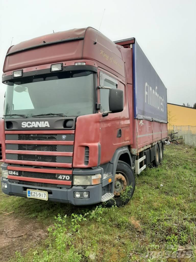 Scania R 124 Curtain sider trucks