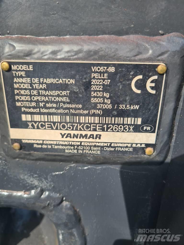 Yanmar Vio 57-6B Mini excavators < 7t (Mini diggers)