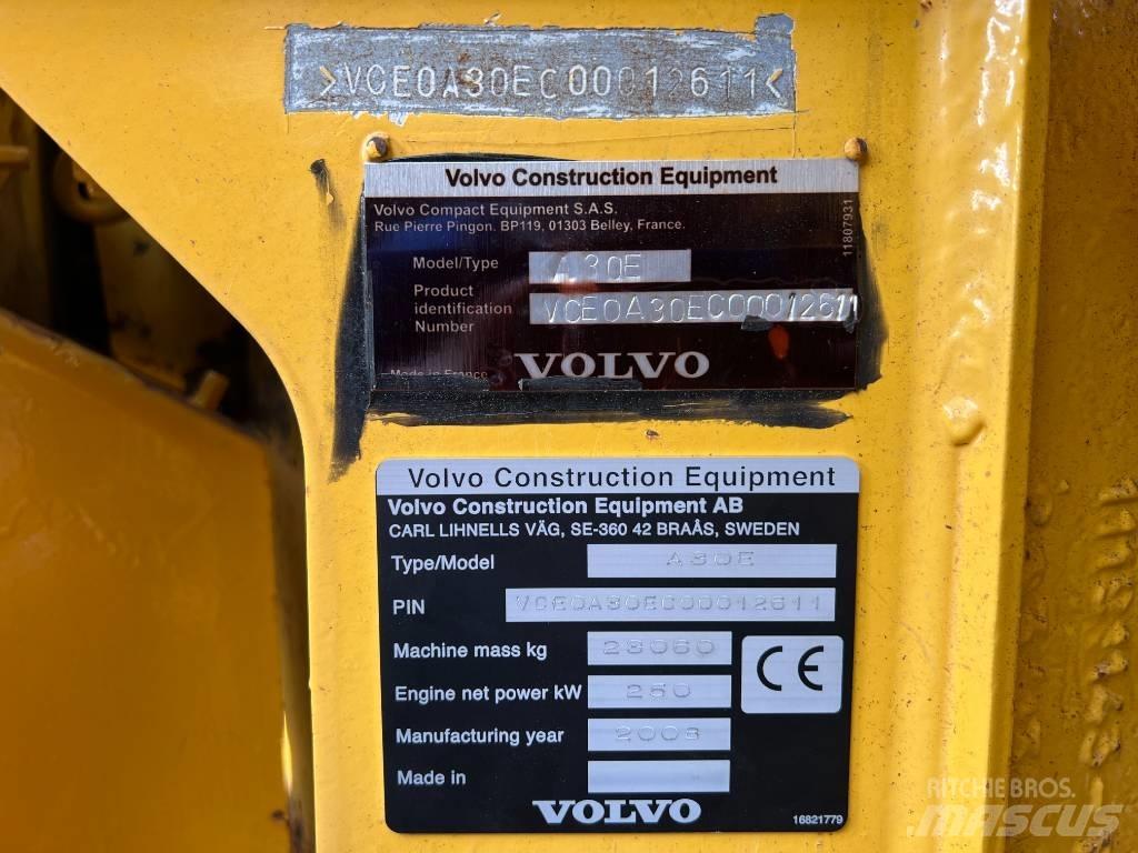 Volvo A30E Articulated Haulers