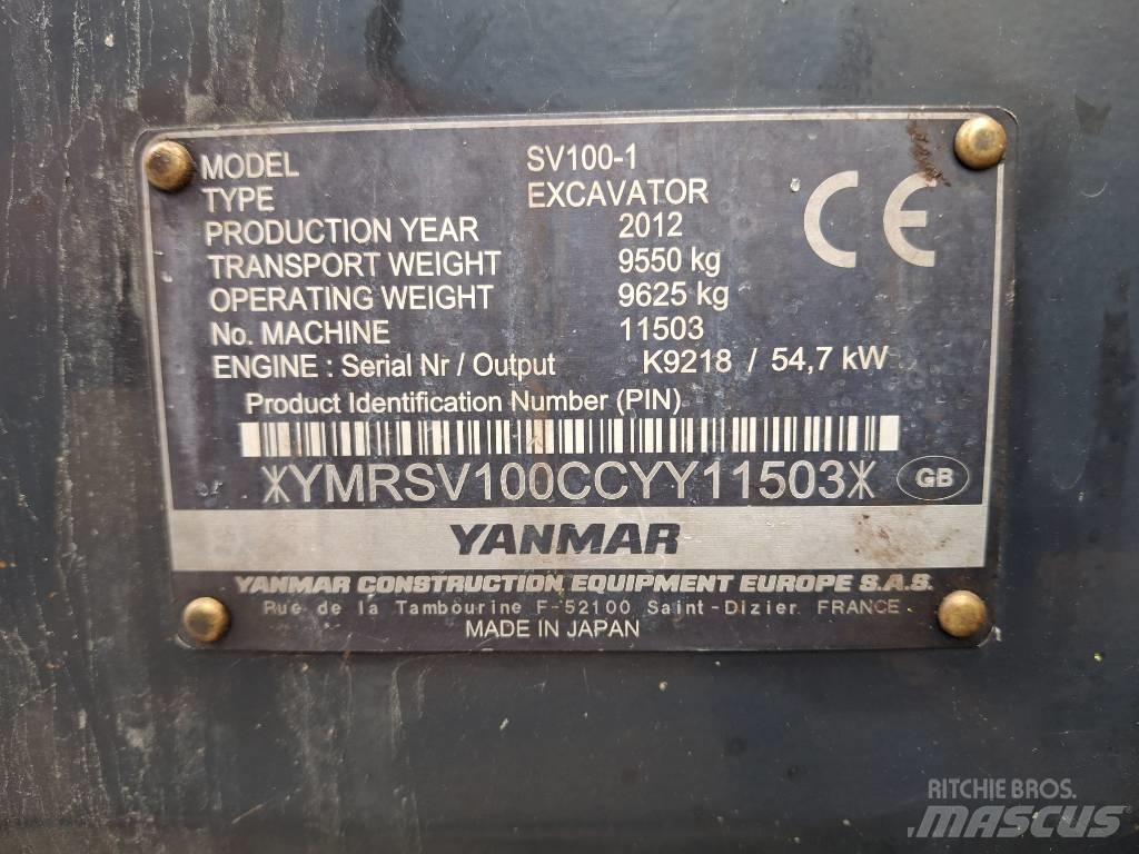 Yanmar SV 100-1 Mini excavators  7t - 12t