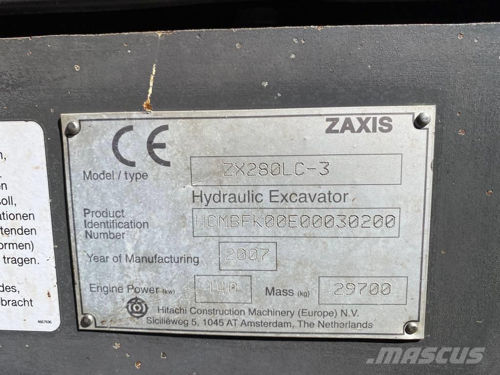 Hitachi ZX 280 LC-3 Crawler excavators