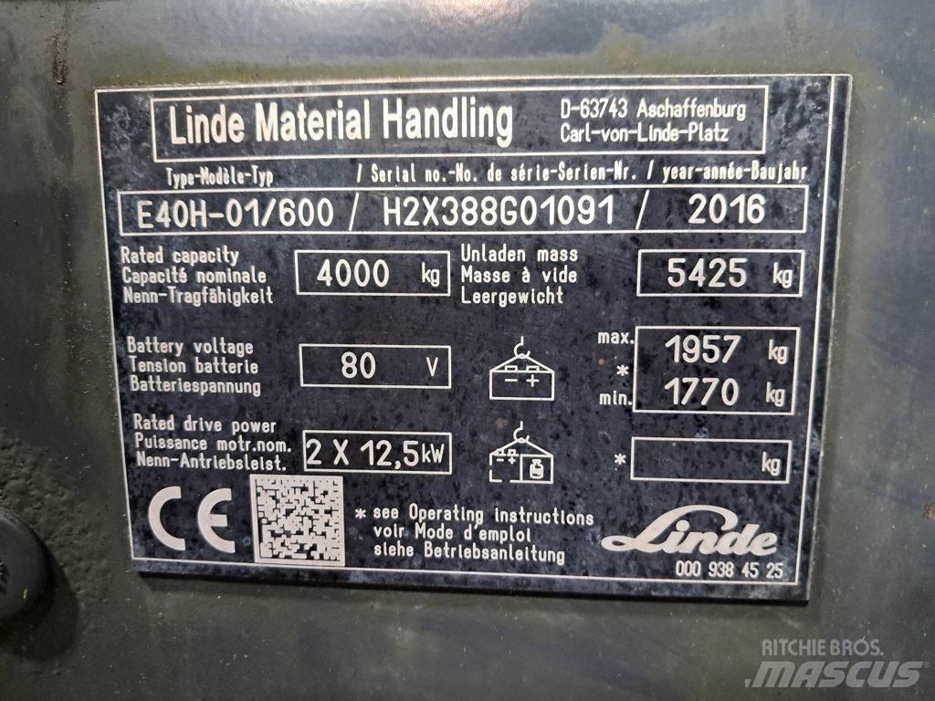 Linde E40H-01/600 Electric forklift trucks