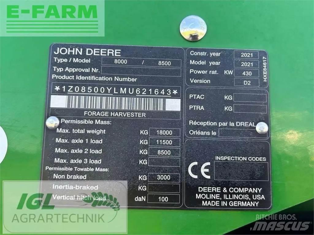 John Deere 8500i Forage harvesters