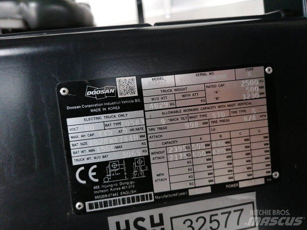 Doosan B25X-7 Electric forklift trucks
