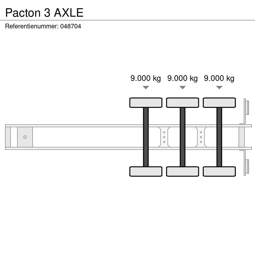 Pacton 3 AXLE Container semi-trailers