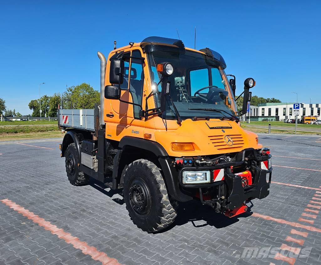 Unimog U400 Skip bin truck
