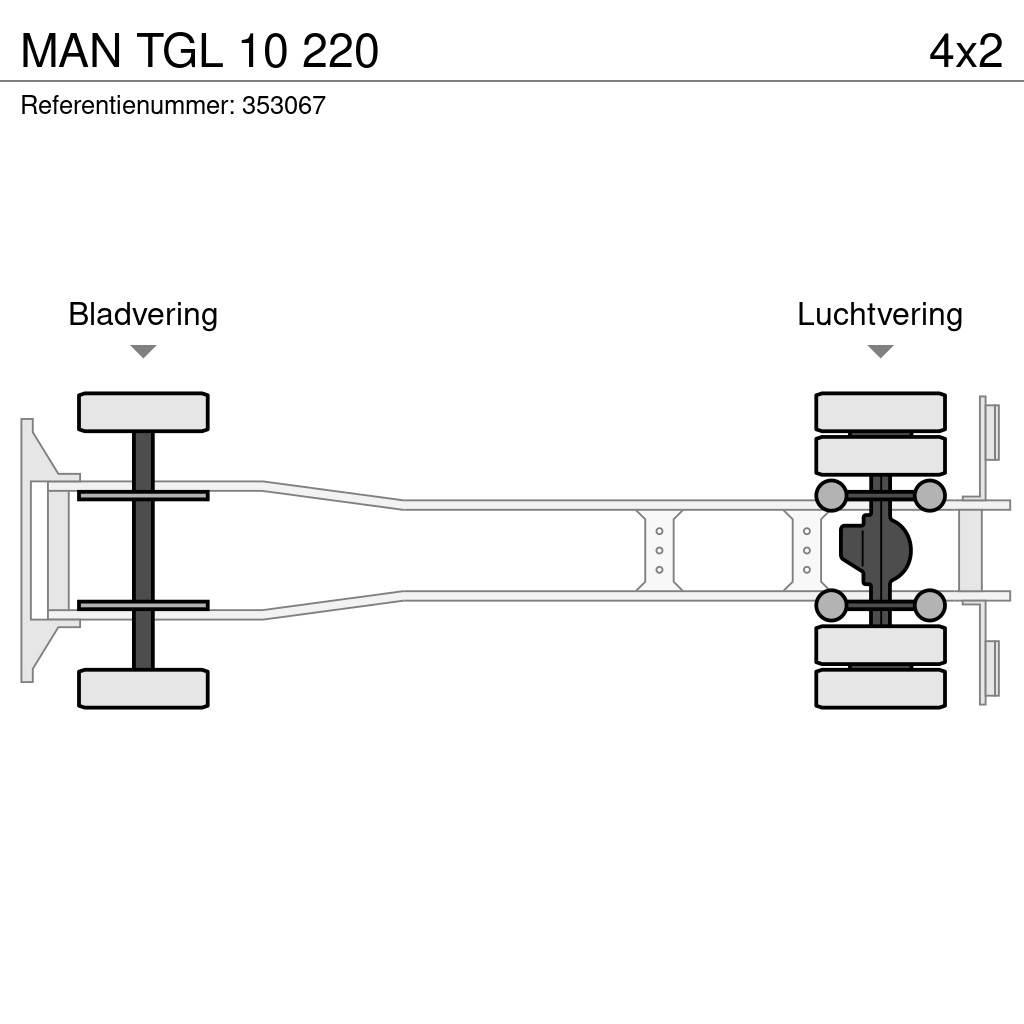 MAN TGL 10 220 Curtain sider trucks