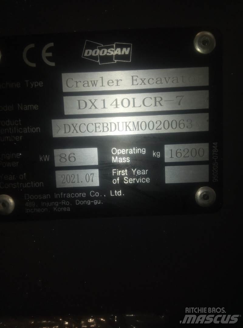 Doosan DX140LCR-7 Crawler excavators