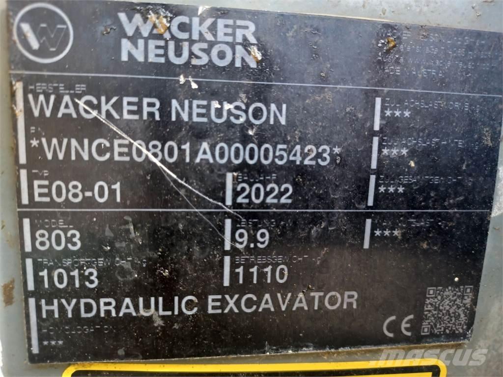 Wacker Neuson 803 Crawler excavators