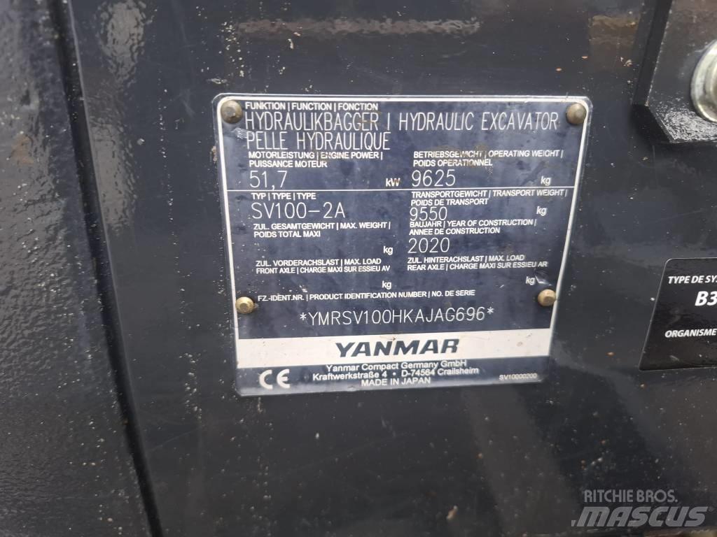 Yanmar SV 100-2A Mini excavators  7t - 12t