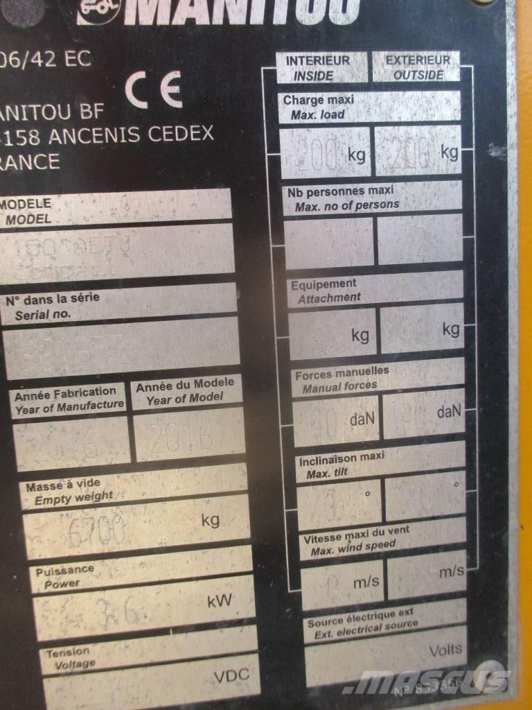 Manitou 150 AET JC Articulated boom lifts