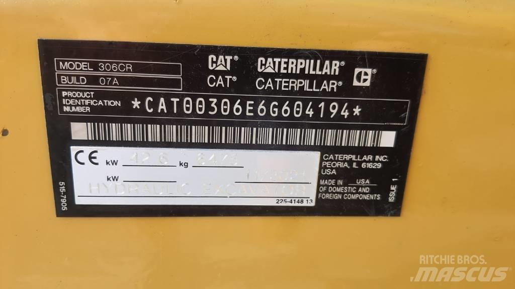 CAT 306 CR 07A Mini excavators < 7t (Mini diggers)