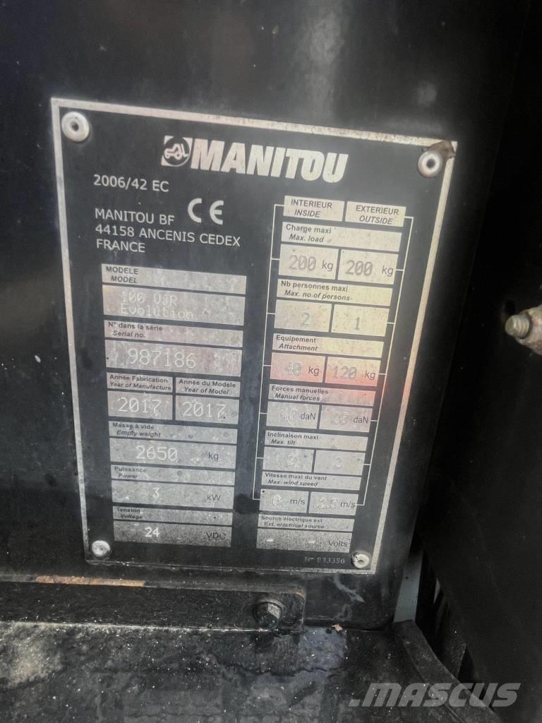 Manitou 100 VJR Used Personnel lifts and access elevators