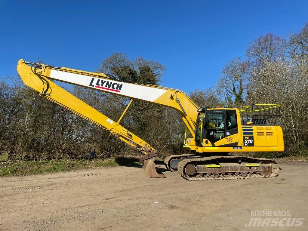 Komatsu PC 210 Long reach excavators