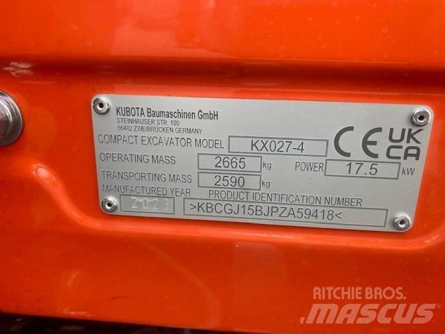 Kubota KX027-4 Mini excavators < 7t (Mini diggers)