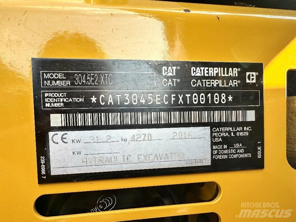 CAT 304.5 E2 XTC Mini excavators < 7t (Mini diggers)