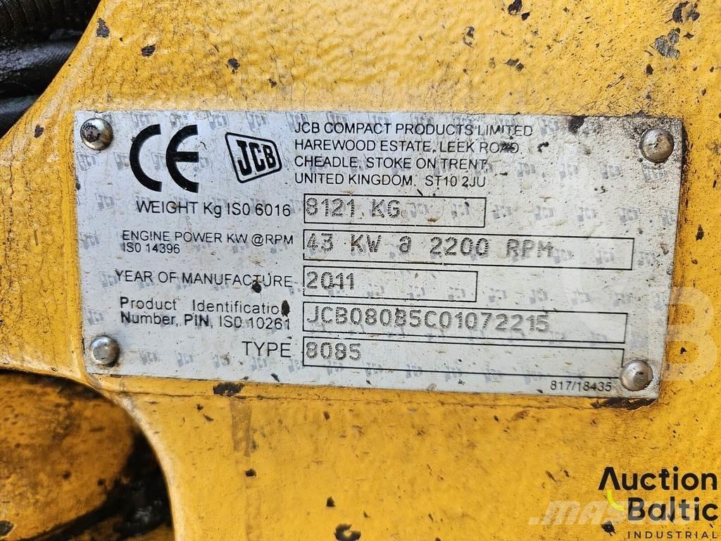 JCB 8085 Mini excavators  7t - 12t