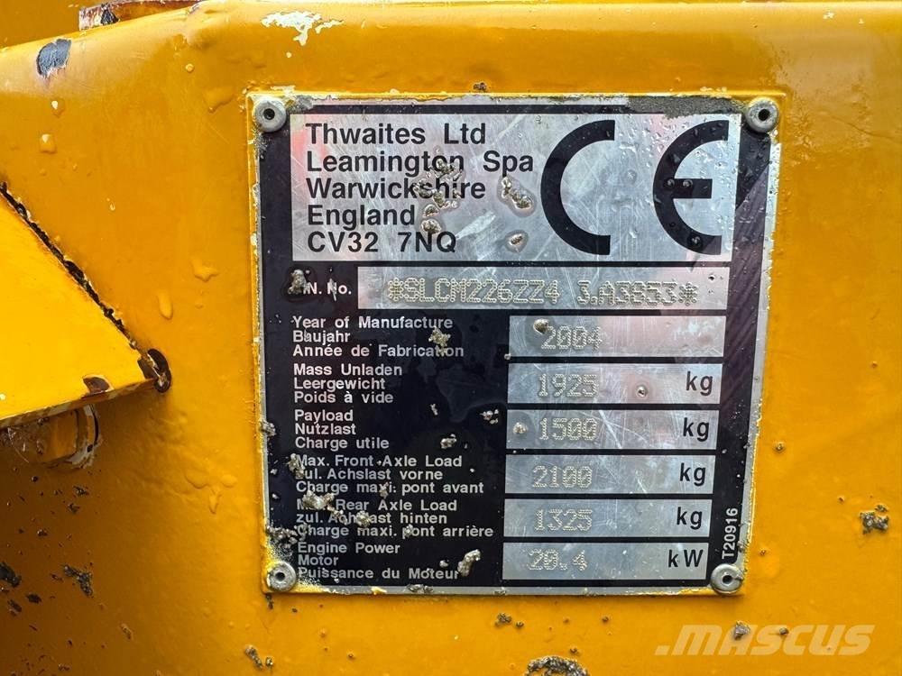 Thwaites 1T HT ST Site dumpers