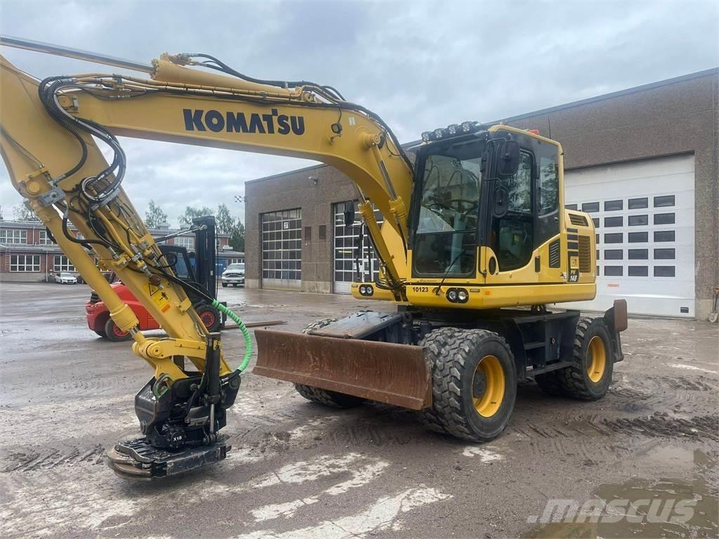 Komatsu PW148-10 Wheeled excavators
