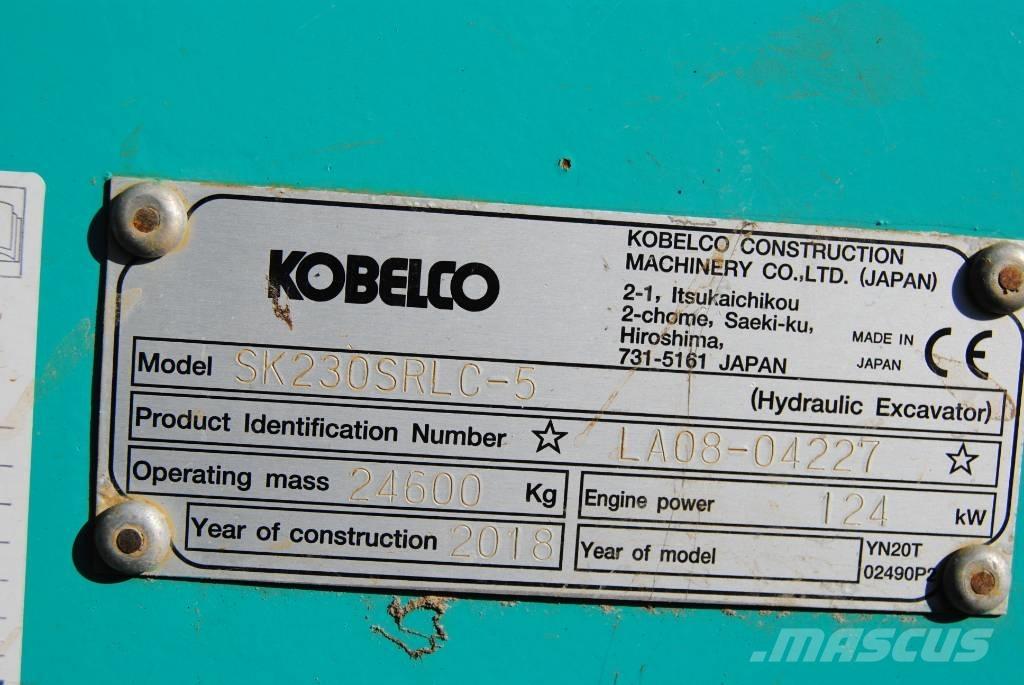Kobelco SK230SRLC-5 Crawler excavators