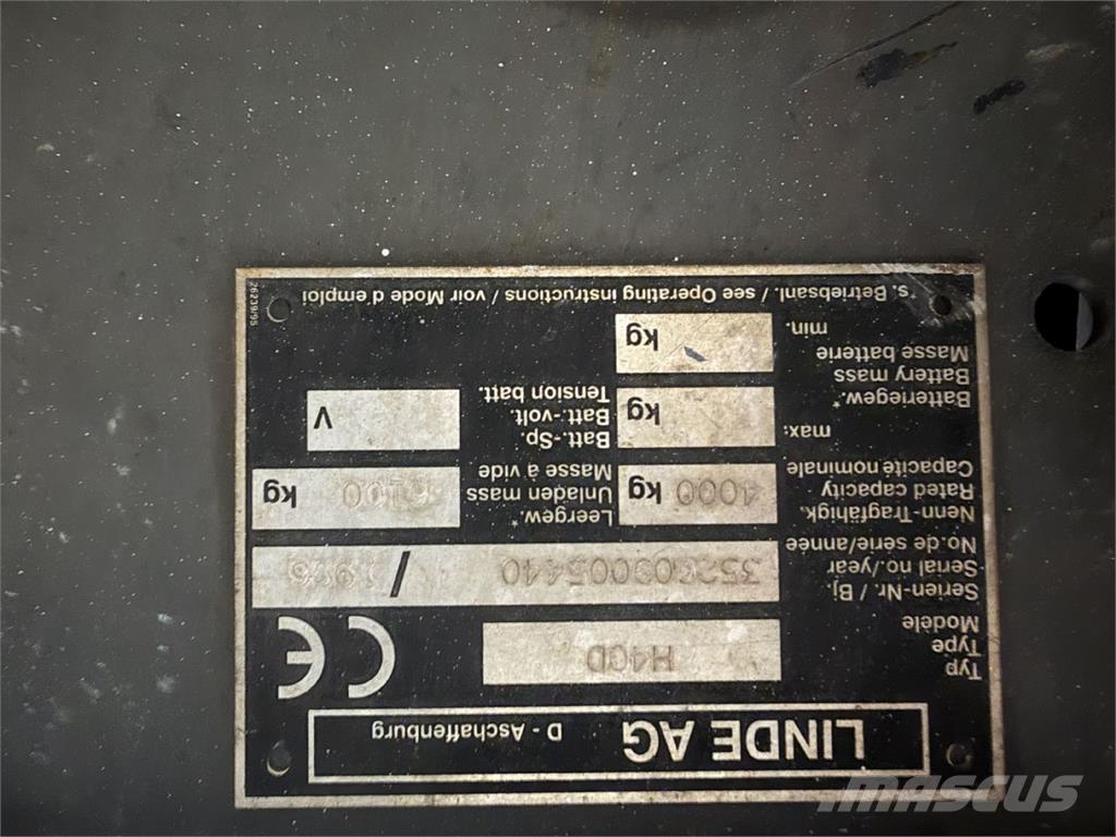 Linde H40D Diesel trucks