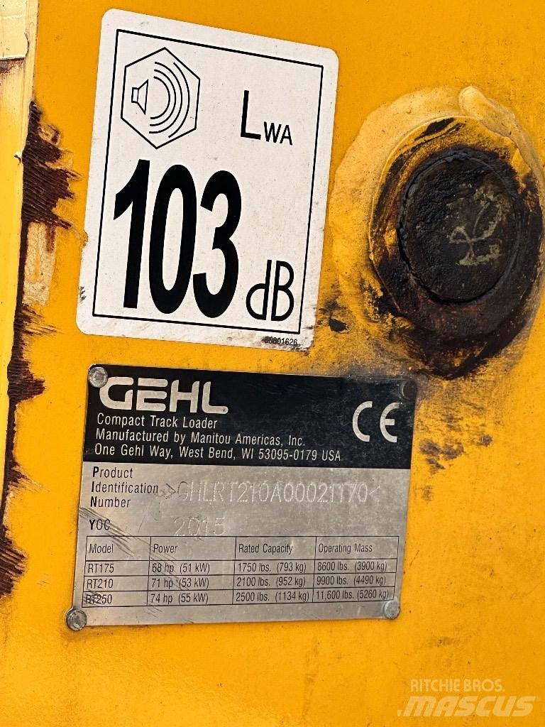 Gehl RT 210 Skid steer loaders