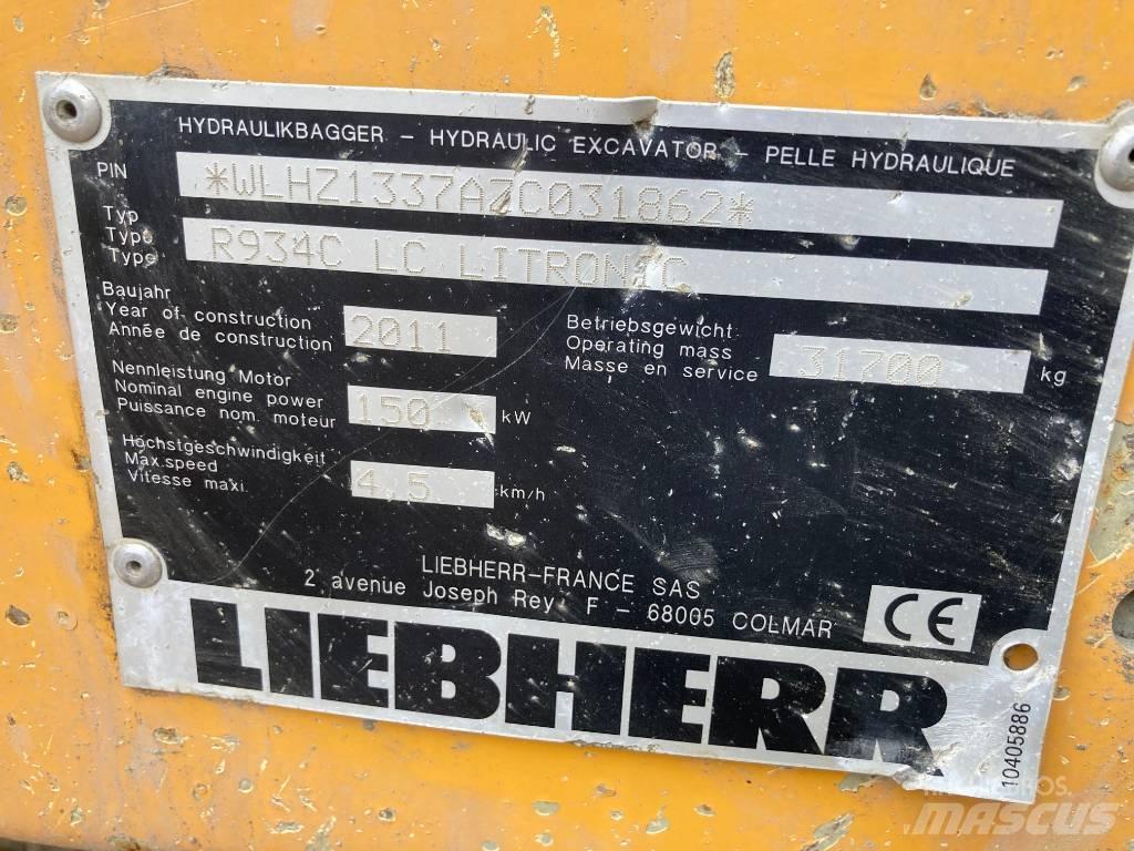 Liebherr R 934 C Crawler excavators