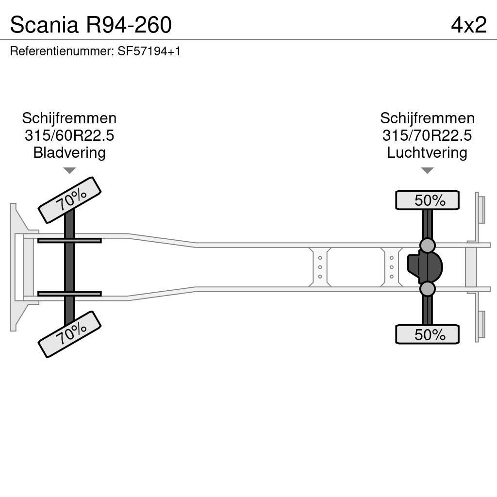 Scania R94-260 Curtain sider trucks