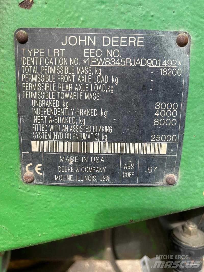 John Deere 8345RT Track mounted cranes