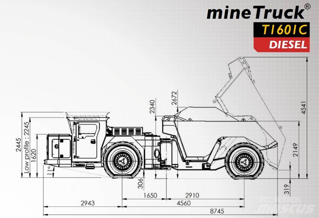  Aramine T1601C Underground Mining Trucks
