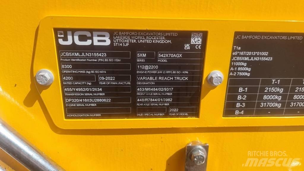 JCB 541-70 Agri Xtra Telehandlers