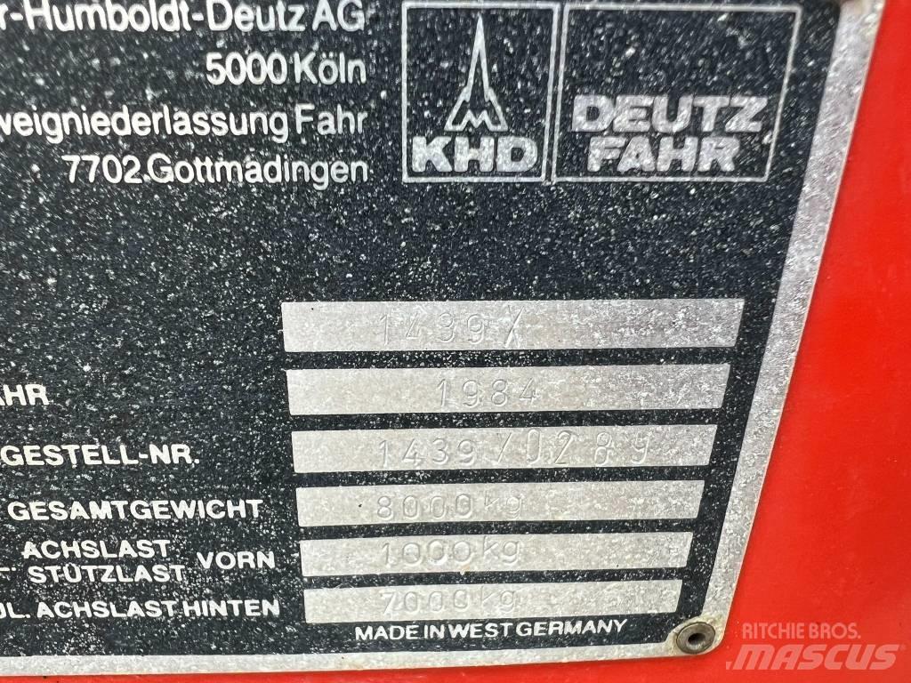 Deutz-Fahr F 570 Self-loading trailers