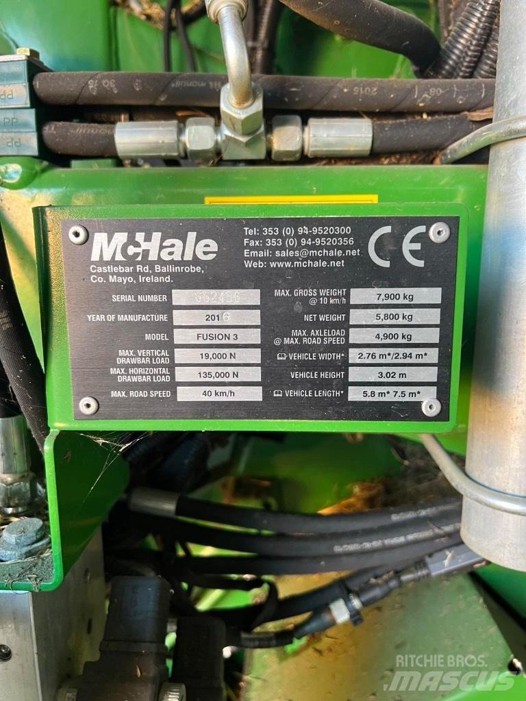 McHale Fusion 3 Plus Round balers