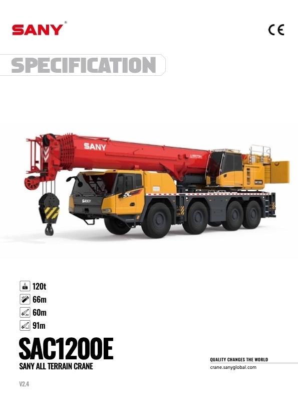 Sany SAC1200E All terrain cranes