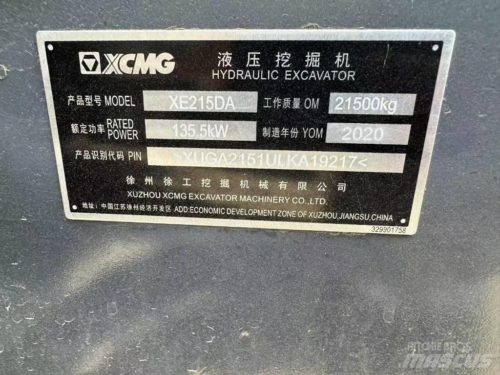XCMG XE 215 DA Crawler excavators