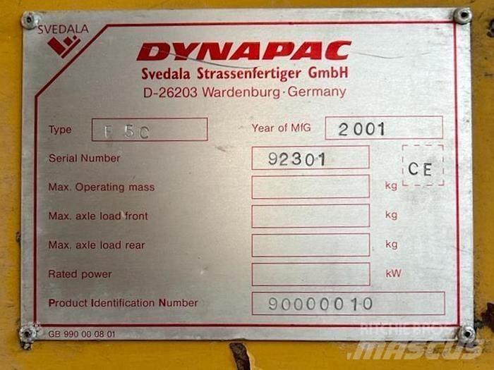 Dynapac F5C Asphalt pavers