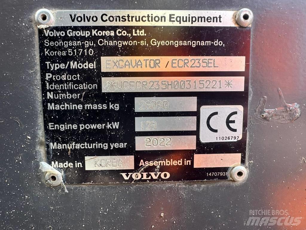 Volvo BM ECR235EL Crawler excavators