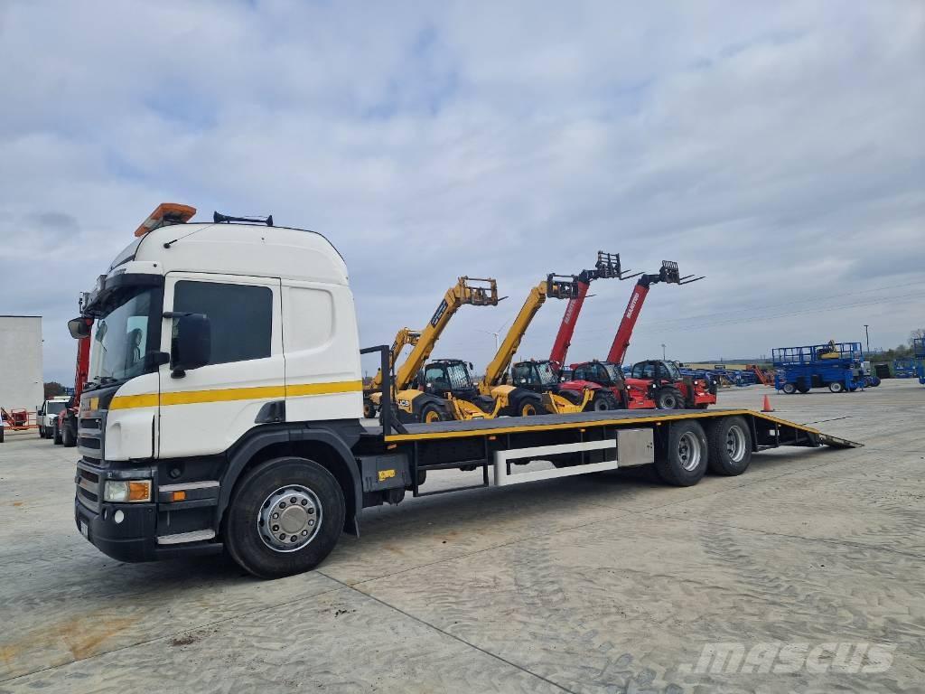 Scania P 400 Beavertail Flatbed / winch trucks