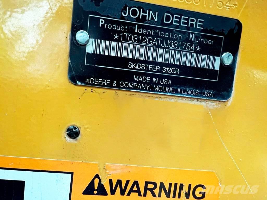 John Deere 312 Skid steer loaders