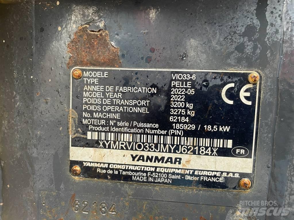 Yanmar Vio 33 U Mini excavators < 7t (Mini diggers)