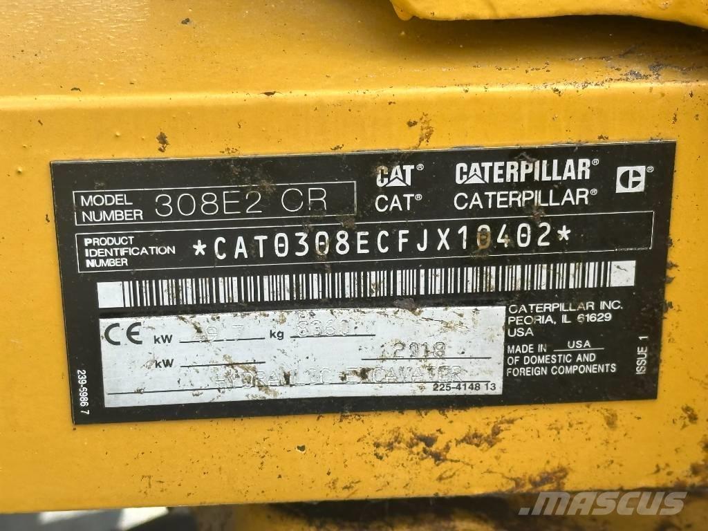 CAT 308 E 2 CR Mini excavators  7t - 12t