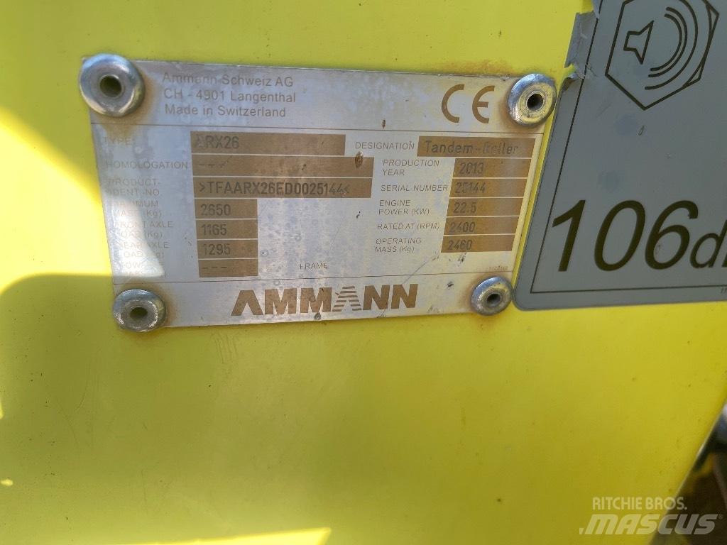 Ammann ARX 26 Twin drum rollers