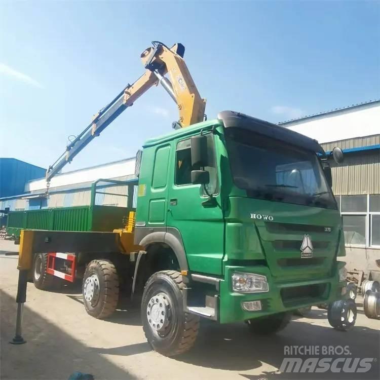 Howo 375 8x4 Truck mounted cranes