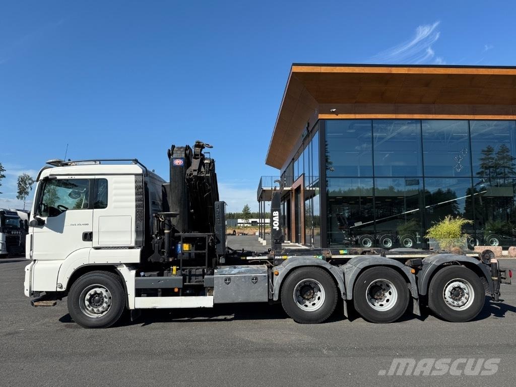 MAN Crane + hook lift Truck mounted cranes