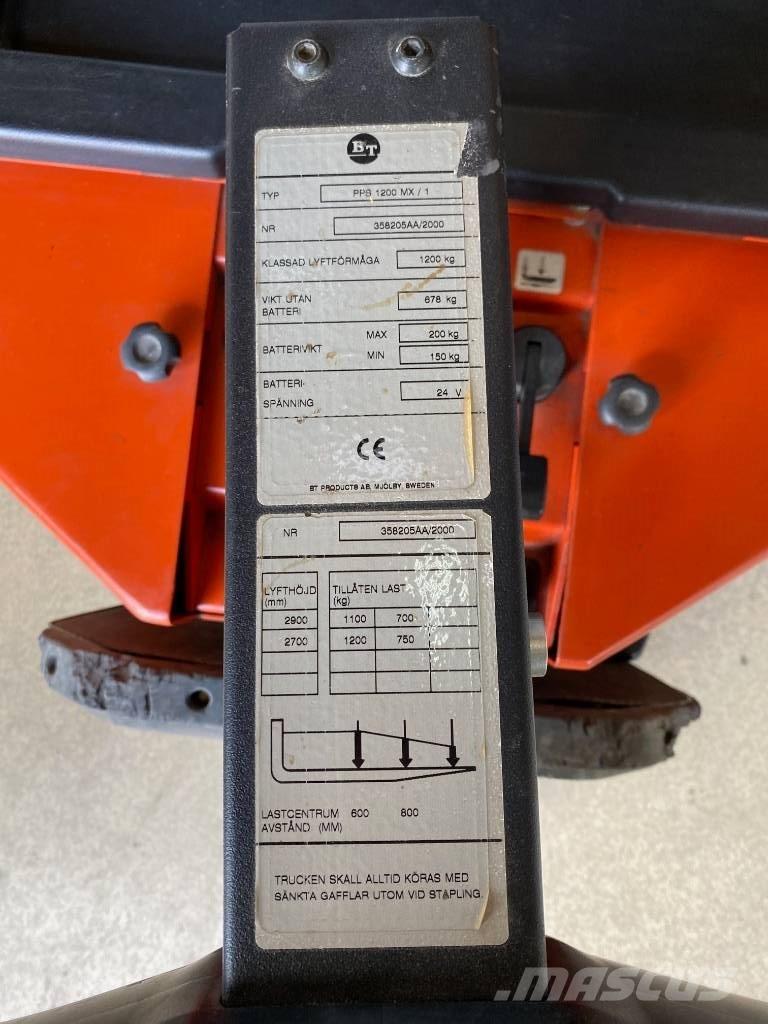 BT PPS 1200 MX / 1 Pedestrian stacker